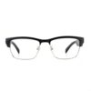 OOAVR Bluetooth Glasses,New Wireless Bluetooth Glasses,Smart Audio Glasses,Men's/Women's Indoor and Outdoor Entertainment Smart Glasses,Including 2 Magnetic Charging Wires(Silver,Clear)