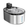 Smartoo Wireless Cat Water Fountain Stainless Steel, 152oz/4.5L Cat Fountain Battery Operated, Cordless Pet Water Fountain for Cats & Dogs with Motion Sensor, Ultra Quiet Pump, 6 Filters