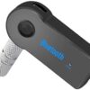 Mini Bluetooth Receiver for BLU Grand M3 - Wireless to 3.5mm Jack Hands-Free Car Kit 3.5mm Audio Jack w/LED Button Indicator for Audio Stereo System Headphone Speaker