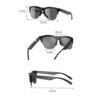 F06 Smart Glasses Open Ear Bluetooth Sunglasses for Men Women 5.3 Bluetooth Smart Sunslasses Touch Control Music Calling with UV Filtered Lenses, Storage Case for Outdoor Running Cycling - Image 6