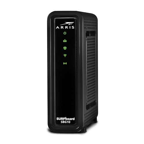 ARRIS (SBG10-RB) - Cable Modem Router Combo - Fast DOCSIS 3.0 16 x 4 Gigabit & AC1600 WiFi, For Comcast Xfinity, Cox, Spectrum, 400 Mbps Max Internet Speeds - Renewed