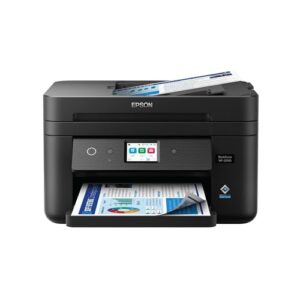 Epson Workforce WF-2960 Wireless All-in-One Printer with Scan, Copy, Fax, Auto Document Feeder, Automatic 2-Sided Printing, 2.4" Touchscreen Display, 150-Sheet Paper Tray and Ethernet,Black