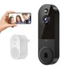 BoldFlex 1080P Wireless Video Doorbell Camera, Night Vision, Intelligent AI Detection, Two-Way Audio, 2.4GHz Wi-Fi Support, Chime Included, Battery Powered, Cloud Storage (Sold Seperately)