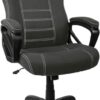 Gaming Chair,Gaming Chairs for Adult Computer Desk Chair - Black Ergonomic Office Executive Adjustable Swivel Task Cloth Fabric Racing Chair with Fixed -up Armrest for Adults,Men,Girls