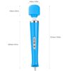 CHARMING 10 Speeds Wired Powerful Handheld Electric Back Massager with Strong Vibration, Personal Therapy Magic Massager for Sports Recovery, Muscle Aches, Body Pain-Blue - Image 2