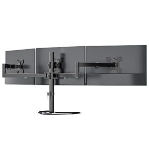 WESTREE Dual Monitor Stand Riser, Wood and Steel Monitor Stand Riser, Computer Monitor Stand for 2 Monitors, Multi-Purpose Desktop Storage Stand for Computer,Laptop,Printer,TV