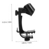 FLaig 2pcs Streaming Mount for Boom Over Professional Universal Holder Gear Mic Voice- Black Table Clip Arm Snare Recording Studio Shockproof Condenser Games Rim Adjustable Clips Stands (Color : Blac - Image 8