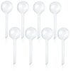 Pynqdfu 8 Pcs Clear Plant Watering Globes,Plastic Self Watering Bulbs Ball,Garden Water Device for Plant Indoor Outdoor(Small)