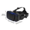 Xiaokeis Virtual Reality VR Headset 3D Glasses, VR Headset Support 4.7-7 Inch Version Virtual Reality Glasses Stereo Headphones 3D Glasses, VR Glasses for TV, Movies, Video Games(Black) - Image 2