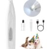 FURBONA Dog Paw Trimmer with LED Light, Rechargeable Cordless Electric Grooming Clippers, Low Noise Pet Hair Shaver for Small Dogs Cats Trimming Around Paws, Eyes, Ears, Face, Rump