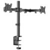 ErGear Dual Monitor Stand, Heavy Duty Adjustable Monitor Desk Mount for 2 Screens up to 32 Inches, Fully Adjustable Height, Tilt, Swivel, Rotate, Supports 17.6 lbs per Monitor Arm, Easy Installation