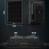 ORIPIK Trail Camera Solar Panel with USB-C, Solar Battery Charger Kit 12V/1A Output for Game Camera, Build-in 7500mAh Rechargeable Lithium Battery IP68 Waterproof Trail Cam Accessory - Image 8