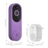 SJCODE Smart Video Doorbell Included Ring Chime, Wide-Angle Lens, Battery Powered, Human Detection, 2 Way Audio, Night Vision, Security Camera Wireless for Indoor/Outdoor Surveillance - Image 8