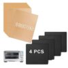 Air Fryer Liners Compatible with Breville the Smart Oven Air Fryer Pro, 100 PCS Unbleached Baking Parchment Paper Disposable with 4 PCS AirFryer Oven Liners Accessories for Breville BOV900BSS