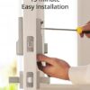 eufy Security Smart Lock C210, Keyless Entry Door Lock for Front Door, Built-in WiFi Deadbolt, No Bridge Required, Easy Installation, Touchscreen Keypad, App Remote Control, 4 AA Batteries, Nickel - Image 3