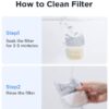 FEELNEEDY 10 Pack Pet Water Fountain Filter Replacement for 135 fl oz/4L Wilreless Cat Water Fountain (for YPD-C004S,YPD-C004P) - Image 5