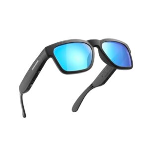 Razer Anzu Smart Glasses: Blue Light Filtering & Polarized Sunglass Lenses - Low Latency Audio - Built-in Mic & Speakers - Touch & Voice Assistant Compatible - 5hrs Battery - Rectangle/Small
