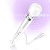 VZVJTR Wired Handheld Massager, Personal Foot Deep Tissue Massager, Back Massager with 10 Speed Settings, Powerful Whole Body Massage Tool for Muscle, Back, Foot, Neck (White)
