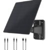 Trail Camera Solar Panel, WingHome 5000mAh Built-in Battery, 12V/1A & 6V/1.5A Output, IP66 Waterproof, High-Efficiency Power Durable Solar Charger Supply for Outdoor Wildlife Monitoring