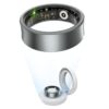 LICNPHLL Ultra-Thin Smart Rings for Men & Women, Smart Ring Health Tracker, Blood Oxygen & Heart Rate Monitor, Long Lasting Battery Sleep Tracker, Wearable Waterproof Fitness Rings (Silver Gray, 9)