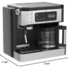 De'Longhi All-in-One Combination Coffee Maker & Espresso Machine + Advanced Adjustable Milk Frother for Cappuccino & Latte + Glass Coffee Pot 10-Cup, Black, COM532M - Image 8