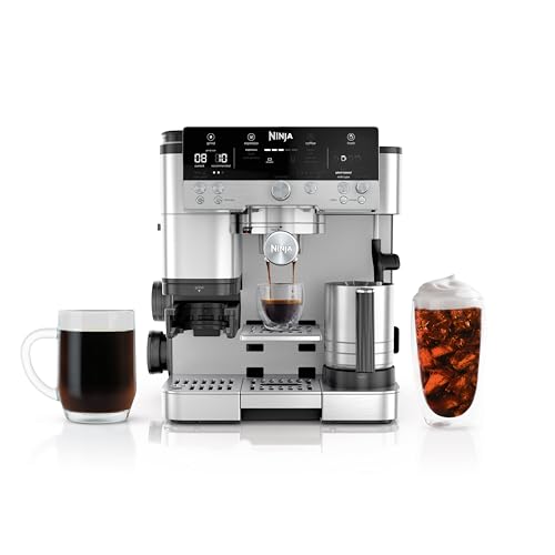 Philips 4400 Series Fully Automatic Espresso Machine – 12 Hot & Iced Coffees, Quick-to-Clean LatteGo Milk System, SilentBrew, QuickStart, Ceramic Grinder, Black Chrome (EP4444/90)