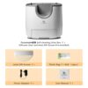 Furoomatepet Self-Cleaning Litter Box, Large Capacity Automatic Open-Top Design for Multiple Cats with Advanced Safety Features - Image 6