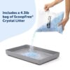 Official PetSafe ScoopFree Crystal Reusable Tray - Compatible with PetSafe ScoopFree Crystal Automatic Self-Cleaning Litter Boxes, Includes 4.3 lb of Premium Non Clumping Crystal Litter, Fresh Scent - Image 4