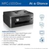Brother MFC-J10 Series 3-in-1 Printer, Wireless Color Inkjet Printer, Printer, Copy, Scan, Fax - 9.5 ppm, 150 Sheets, 1.8" Color LCD, with Mobile Device and Duplex Printing, with MTC Printer Cable - Image 2
