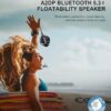 Waterproof Bluetooth Speaker IPX7, Shower Speaker with Dynamic Lights, TWS Mode, Loud Stereo Sound, Robust Bass, Portable Wireless Speaker with 24H Playtime for Home, Outdoor/Kayak/Gift for Men, Women - Image 6