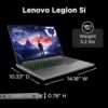 Lenovo Legion 5i Gaming Laptop - NVIDIA GeForce RTX 4070 8G - 16” WQXGA Display - Intel Core i7-14650HX - 32GB RAM - 512GB SSD - Windows 11 Home - Luna Grey - Image 6