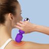 Kitppit Back Relaxation Massager - Rechargeable Mini Electric Body Massager - for Foot - Arm Muscle Relaxation (Purple) - Image 2