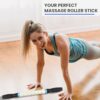 Muscle Roller Stick Ctwctr Massage Roller for Lymphatic Drainage, Cellulite Massager, Leg Massager for Circulation and Pain Relief, Deep Tissue & Trigger Point Massage - Image 6