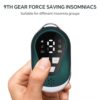 Tomorotec Handheld Sleep Aid Device, Stress Reduction and Mind Relaxation with 4 Soothing Scene Sounds & 9 Intensity Levels, Enhances Sleep Quality and Portable for Sports, Walking, Relaxation (Green) - Image 6