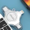 MFi Certified iDiskk 128GB Flash Drive for iPhone 15 16 iPad USB 3.0 Lightning Drive 4 in 1 Multi Functional External Storage for iOS and Android Samsung Phones Type c Devices and MacBook Photo Drive - Image 5