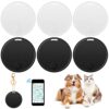 Konohan 6 Pack Key Finder Portable GPS Tracking Mobile Tracking Smart Anti Loss Device Waterproof Locator Finders Tracker Device for Dog Pet Cat Wallet Keychain Luggage, Alarm Reminder, App Control