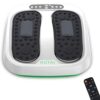ROTAI Vibration Foot Massager Multi Relaxations and Pain Relief Rotating Acupressure Electric Foot Circulation Device with Remote Control (White)