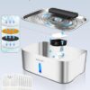 Dog Water Fountain for Large Dogs,3 Gallon Stainless Steel Dog Water Bowl Fountain,Large Pet Water Drinking Fountain with Deeper Drinking Area,Swirling Filtration Design with Fresher & Cleaner Water - Image 5