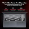 KAIGERR Laptop Computer AMD Ryzen 7 5825U 15.6-inch IPS 16GB DDR4 (2 * 8GB, Dual Channel) 512GB NVMe SSD Windows Laptop Backlit & Numeric Keyboard WiFi 6 HDMI Type-C USB3.2 TRRS Webcam - Image 4