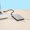 NRICO 500GB Portable External Hard Drive USB 3.0 HDD 2.5inch Storage Compatible for PC, Mac, Desktop,PS4 (500GB, Grey) - Image 4