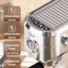 Gevi Commercial Espresso and Coffee Makers, Professional 20 Bar Espresso Maker with Milk Frother, Stainless Steel Expresso Coffee Machines for Home, Compact Cappuccino Machine, Great Gift - Image 3