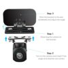 PixelMan Rear Camera Mount, Dash Cam Car Rear Camera Rear Window Holder, Rearview Camera Rear Windshield Bracket, Backup Camera Car Recorder Mirror Camera Reverse Camera Mount for SUV, Truck, RV, Auto - Image 6