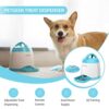 PETGEEK Automatic Dog Treat Dispenser with Button - Puzzle Memory Training Dog Button Feeder, Pet Geek Button Treat Food Dispensing Dog Toys Interactive, Iq Training Dog Feeder (Blue) - Image 2