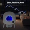 Fsitego Self Cleaning Cat Litter Box: Extra Large Automatic Litter Box for Multiple Cats, Odor-Free, App-Controlled, Ambient Light Waste Disposal - Image 3