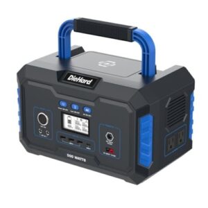 EnginStar Portable Power Station 150W 155Wh Solar Generator 110V 42000mAh Portable Power Bank w/AC Outlet, 6 Outputs External Battery Backup LED Light for Outdoor Camping