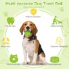 HIPPIH Dog Puzzle Toy 2 Pack, Interactive Dog Toys for Treat Dispensing, Durable Puppy Toys for Teething, Dog Treat Ball for Teeth/Slow Feeder/IQ Training/Playing, Blue-2.75‘’, Green-3.14‘’ - Image 4