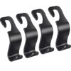 EldHus Headrest Hooks, Car Purse Holder for Handbag Grocery Bags Clothes Hat Jacket Backpack, Vehicle Hanger 4-Pack
