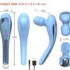 Roysmart Vibration Electric Massager Cordless-Rechargeable Vibrating Handheld Personal Back Massagers Waterproof, Seven Massage Wand for Full Body-Blue - Image 2