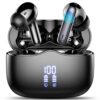 Wireless Earbuds, Bluetooth 5.3 Headphones in Ear with 4 ENC Noise Cancelling Mic, HiFi Stereo Deep Bass Wireless Earphones 40H Playtime, in-Ear Earbud Bluetooth Dual LED Display IP7 Waterproof, USB-C