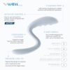 VWELL Arc Silicone Vibrating Wand Erognomic for Therapist and Home Use Women Rechargeable - Image 6